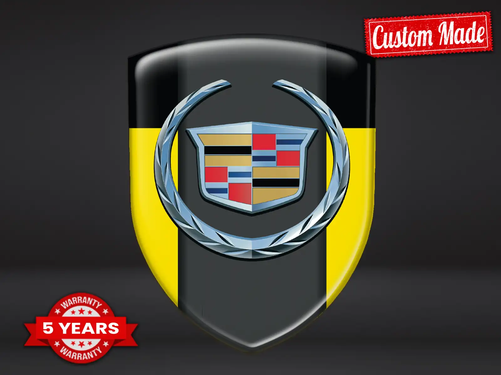 Cadillac Wasserfestes Etikett Premium Minimal Professionell